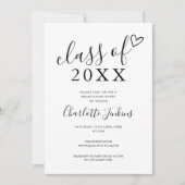 Script Hart Afstudeerfeest Kaart (Voorkant)