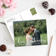 Script Hart Liefde Dank Huwelijksfoto