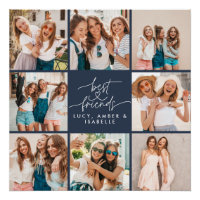 Script hart marine moderne multi foto beste vriend