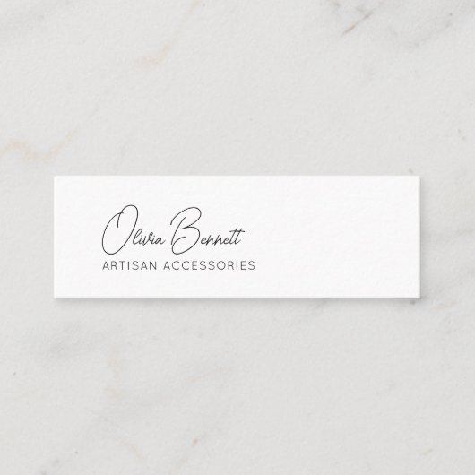 Script Hart Sieradenhouder Mini Visitekaartje (Voorkant)