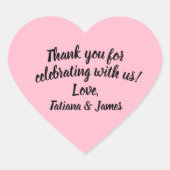 Script  Hartelijk dank Hart Sticker (Voorkant)