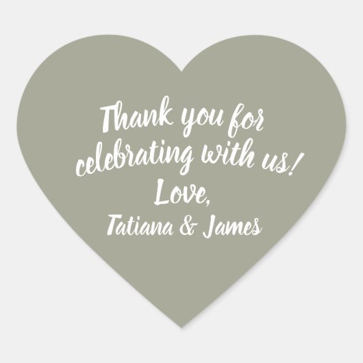 Script  Hartelijk dank Hart Sticker (Voorkant)