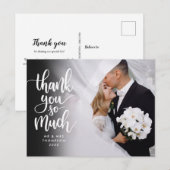 Script Hartelijk Dank Je Trouwfoto Hartelijk Dank Briefkaart (Voorkant / Achterkant)