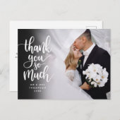 Script Hartelijk Dank Trouwfoto Hartelijk Dank Briefkaart (Voorkant / Achterkant)