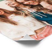 Script hartgebruik moderne multi foto beste vriend perfect poster (Hoek)