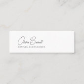 Script Heart Earring display holder Mini Visitekaartje (Voorkant)