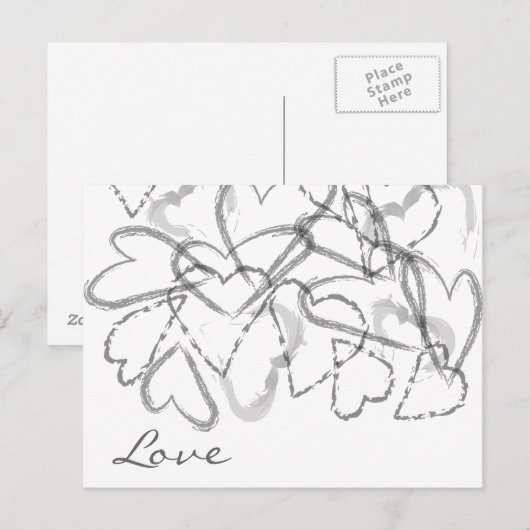 Script Hearts Briefkaart (Voorkant / Achterkant)