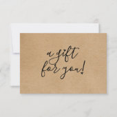 Script Hearts Rustic Kraft Cadeaucertificaat (Voorkant)