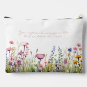 Script Hebreeuwse naam Elegant Waterverf Floral Etui (Achterkant)