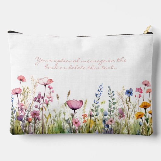 Script Hebreeuwse naam Elegant Waterverf Floral Etui (Achterkant)