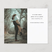 Script Hedendaagse foto bruiloft Sla de datum op (Achterkant)