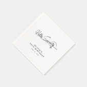 Script Hello Seventy Minimalistisch 70e Verjaardag Servet (Hoek)