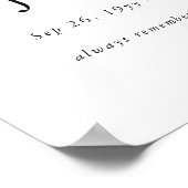 Script Herdenkingsceremonie van het Leven Funeral Poster (Hoek)