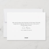 Script Hispanic Christmas Feliz Navidad Foto Feestdagenkaart (Achterkant)