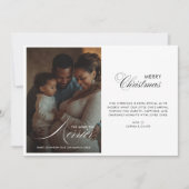 Script Hoe meer de Merrier Kerstzwangerschap Feestdagenkaart (Voorkant)