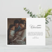 Script Hoe meer de Merrier Kerstzwangerschap Feestdagenkaart (Staand voorkant)