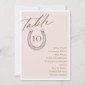 Script Hoefijzer Tafelnummer Zittingkaart Kaarten (Voorkant)