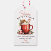 Script Holiday Cocoa Gift Labels Cadeaulabel (Voorkant)
