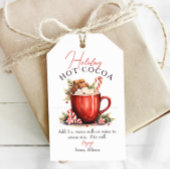 Script Holiday Cocoa Gift Labels Cadeaulabel