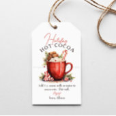 Script Holiday Cocoa Gift Labels Cadeaulabel