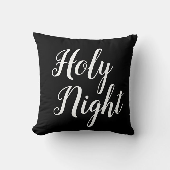 script HOLY NGHT | Kussen (Voorkant)