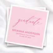 Script Hot Pink-Afstuderen Servet