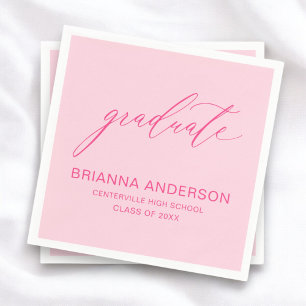 Script Hot Pink-Afstuderen Servet