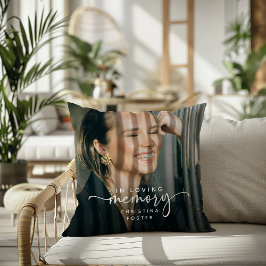 Script in Loving Memory Foto Memorial Kussen