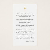 Script In Loving Memory Roukaart Funeral Foto Gebe Visitekaartje (Achterkant)