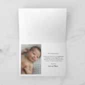 Script Introductie Baby Foto Bedankkaart (Binnen)