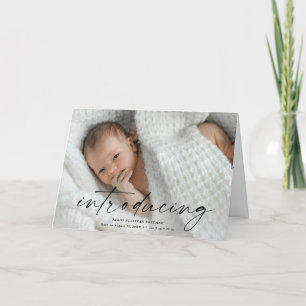 Script Introductie Baby Foto Bedankkaart