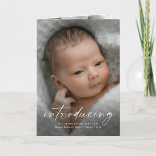 Script Introductie Baby Foto Bedankkaart