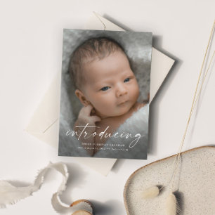 Script Introductie Baby Foto Bedankkaart