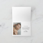 Script Introductie Baby Foto Bedankkaart (Binnen)