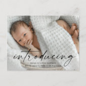 Script Introductie Baby Foto Bedankt Briefkaart (Voorkant)