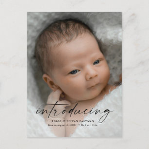 Script Introductie Baby Foto Bedankt Briefkaart