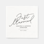 Script Just Married Wedding Reception Servet (Voorkant)
