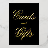 Script Kaarten en Cadeaus Folie Tafelkaart 5x7 (Voorkant)