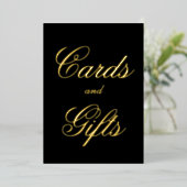 Script Kaarten en Cadeaus Folie Tafelkaart 5x7 (Staand Voorkant)