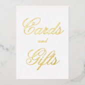 Script Kaarten en Cadeaus Folie Tafelkaart 5x7 (Voorkant)