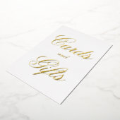 Script Kaarten en Cadeaus Folie Tafelkaart 5x7 (Gedraaid)