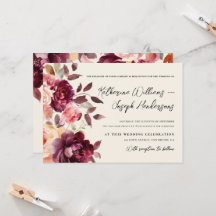 Script kalligrafie Boeket Bloemen Bourgogne Huweli