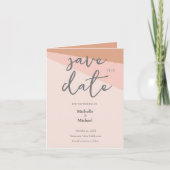 Script Kalligrafie Bruiloft Modern Save the Date (Voorkant)