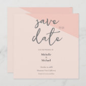 Script Kalligrafie Bruiloft Modern Save the Date (Voorkant / Achterkant)