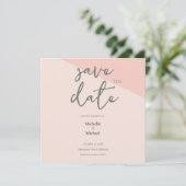 Script Kalligrafie Bruiloft Modern Save the Date (Staand voorkant)