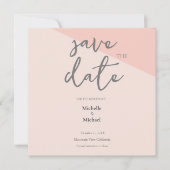 Script Kalligrafie Bruiloft Modern Save the Date (Voorkant)
