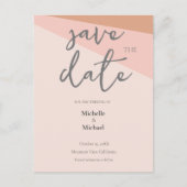 Script Kalligrafie Bruiloft Modern Save the Date Briefkaart (Voorkant)