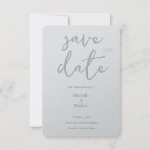Script Kalligrafie Bruiloft Modern Save the Date RSVP Kaartje