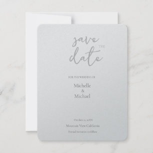 Script Kalligrafie Bruiloft Modern Save the Date RSVP Kaartje