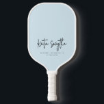 Script Kalligrafie Naam Minimalist Chic Light Blue Pickleball Paddle<br><div class="desc">Script Kalligrafie Naam Minimalist Chic Light Blue Pickleball Paddle</div>